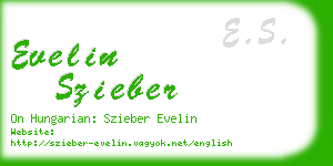 evelin szieber business card